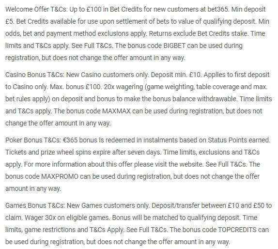 Bet365 New Customer Code