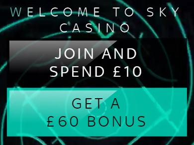 sky casino welcome offer