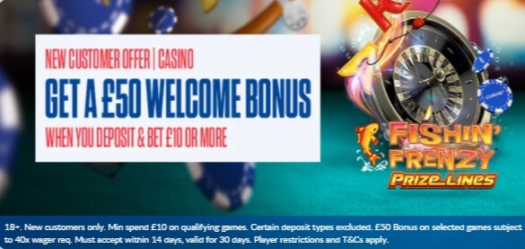 Coral Casino New Customer Offer