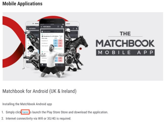 Install Matchbook App