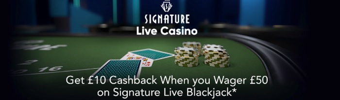 Live Casino Welcome Offer