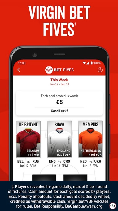 Virgin Bet App Features