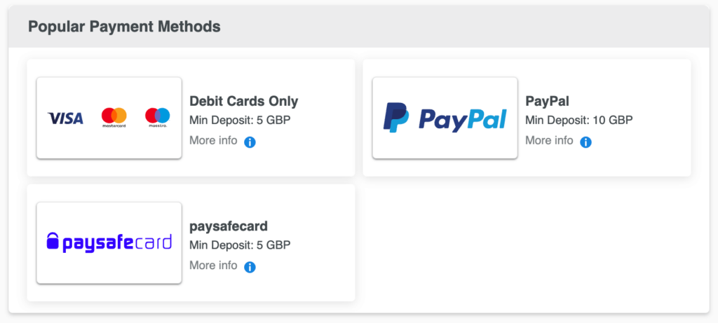 coral payment methods