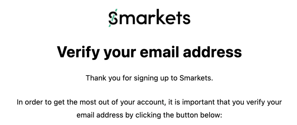 smarkets email verification