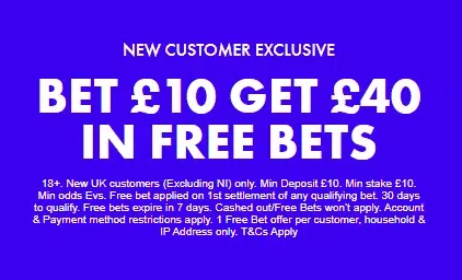 boylesports uk welcome offer Bet £10 Get £40 in Free Bets