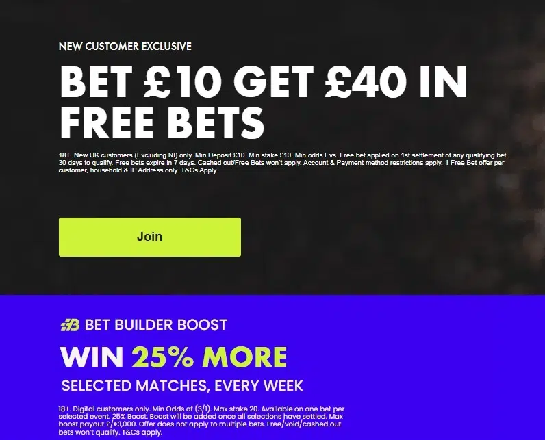 boylesports new uk welcome offer with 25 percent more