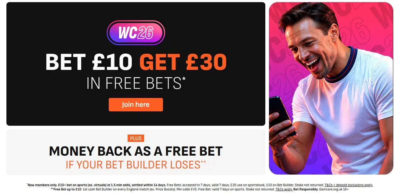 livescore bet uk new world cup 2026 bonus offer